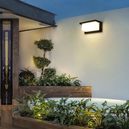 Brilagi - LED RGBW dimmelhető kültéri fali lámpatest BRICKY 1xE27/9W/230V 2700-6500K IP54 fekete