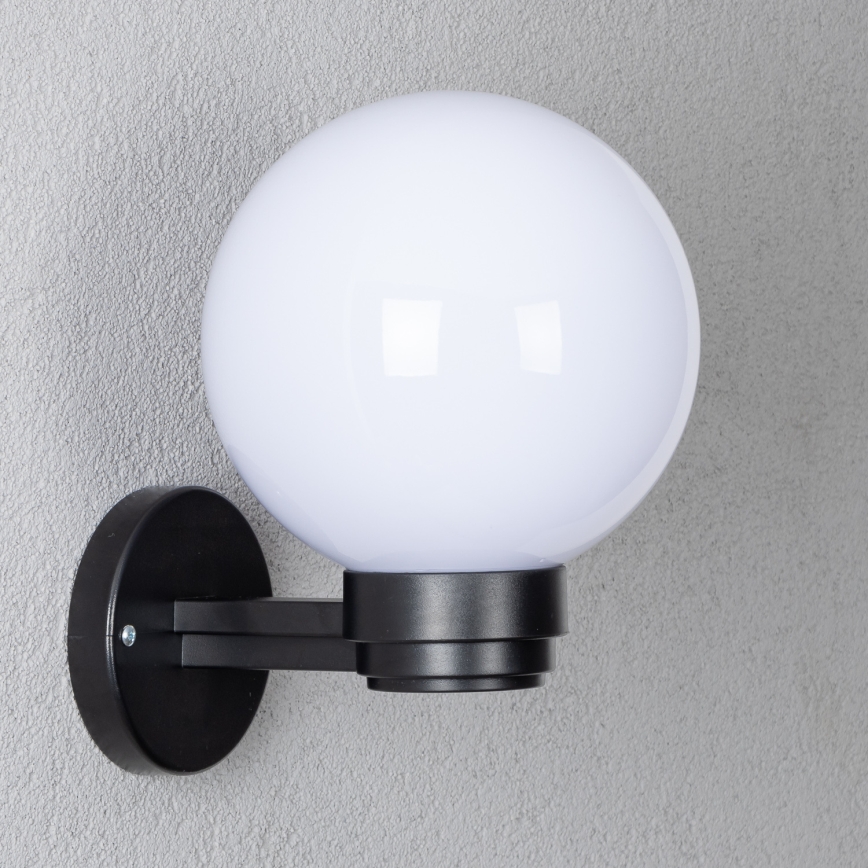 Brilagi - LED RGBW fényerőszabályozható kültéri fali lámpa HARBOR 1xE27/9W/230V 2700-6500K IP33 fekete/fehér