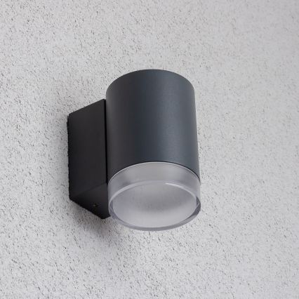 Brilagi - LED RGBW fényerőszabályozható kültéri fali lámpatest MATERA 1xGU10/4,8W/230V 3000K IP54 antracit + távirányító