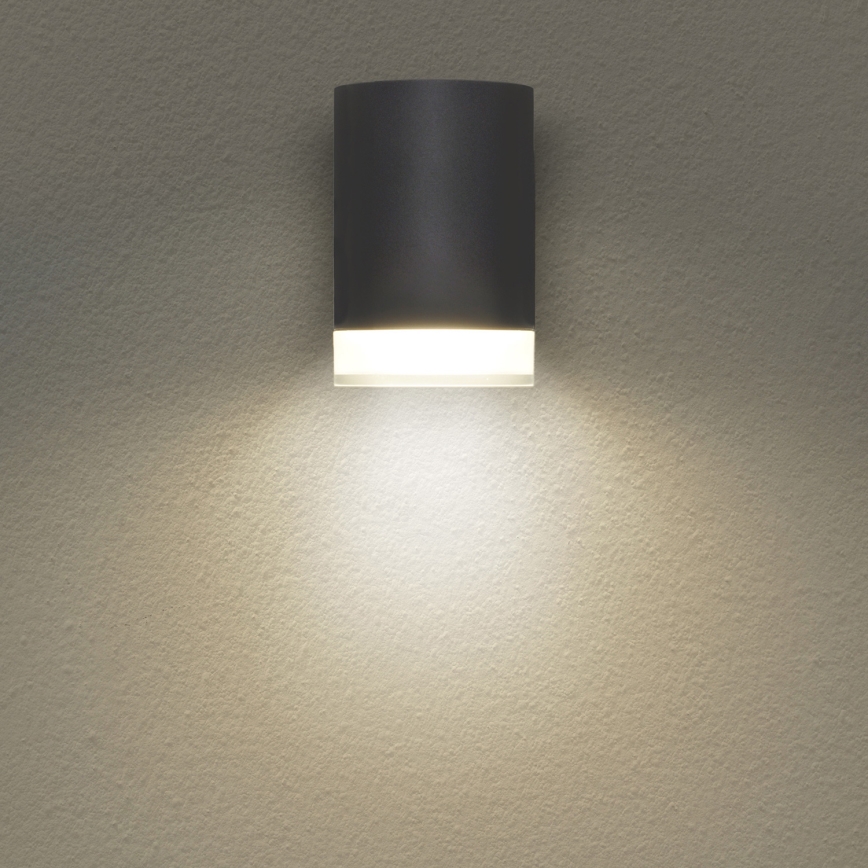 Brilagi - LED RGBW fényerőszabályozható kültéri fali lámpatest MATERA 1xGU10/4,8W/230V 3000K IP54 antracit + távirányító