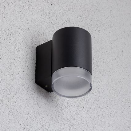 Brilagi - LED RGBW fényerőszabályozható kültéri fali lámpatest MATERA 1xGU10/4,8W/230V 3000K IP54 fekete + távirányító