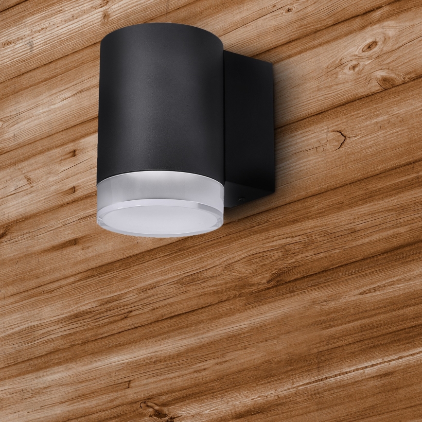 Brilagi - LED RGBW fényerőszabályozható kültéri fali lámpatest MATERA 1xGU10/4,8W/230V 3000K IP54 fekete + távirányító