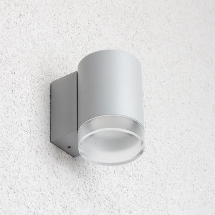 Brilagi - LED RGBW dimmelhető kültéri fali lámpatest MATERA 1xGU10/4,8W/230V 3000K IP54 szürke + távirányító