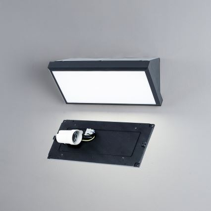 Brilagi - LED RGBW dimmelhető kültéri fali lámpa TRIANGLE 1xE27/9W/230V 2700-6500K IP65 antracit