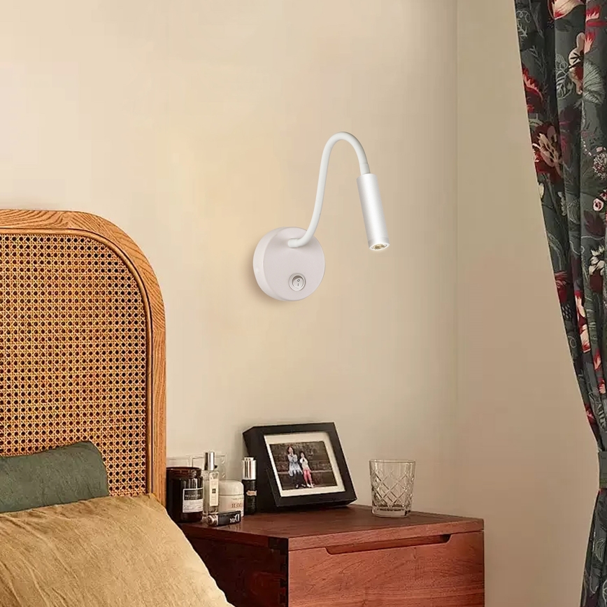 Brilagi - LED Rugalmas fali lámpa MAYA LED/3W/230V 4000K fehér