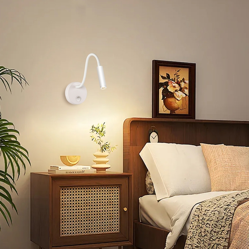 Brilagi - LED Rugalmas fali lámpa MAYA LED/3W/230V 4000K fehér