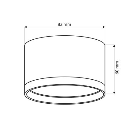 Brilagi - LED SMOOTH spotlámpa 1xGX53/15W/230V fekete
