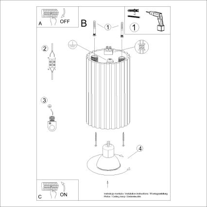 Brilagi - LED spotlámpa CRESTO 1xGU10/10W/230V 10 cm arany
