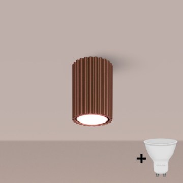 Brilagi - LED spotlámpa CRESTO 1xGU10/10W/230V 10 cm barna