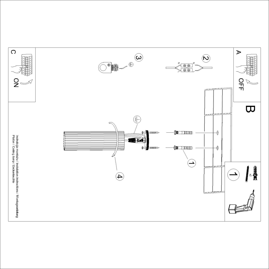 Brilagi - LED spotlámpa CRESTO 1xGU10/10W/230V 20 cm arany