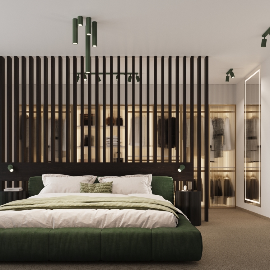 Brilagi - LED spotlámpa CRESTO 1xGU10/10W/230V, 20 cm, zöld