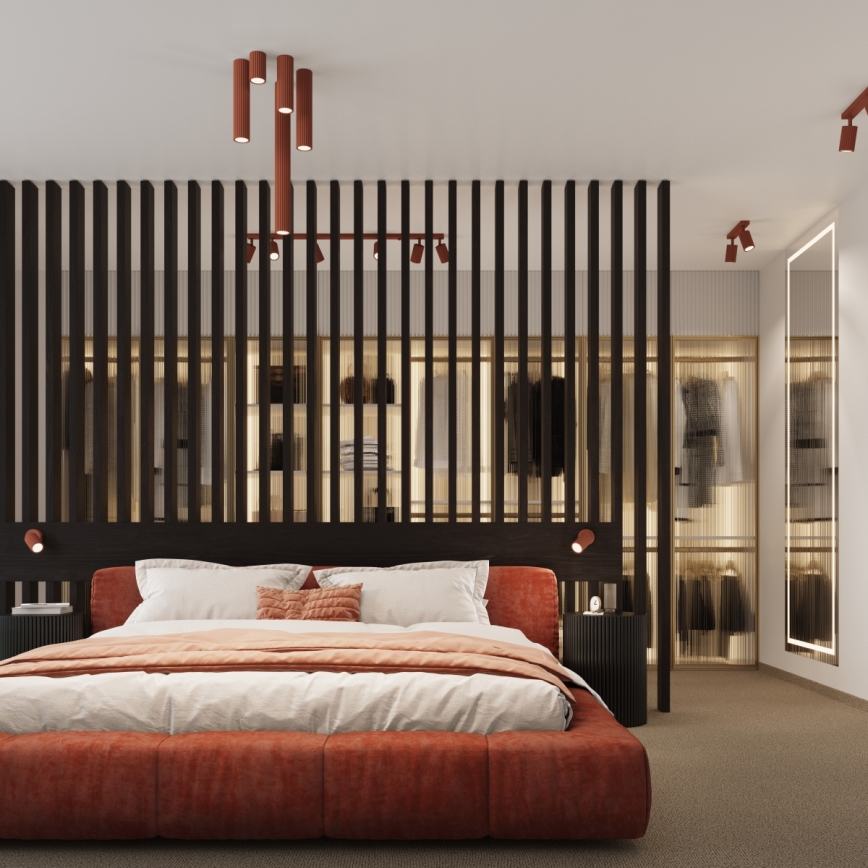 Brilagi - LED spotlámpa CRESTO 1xGU10/10W/230V 30 cm piros