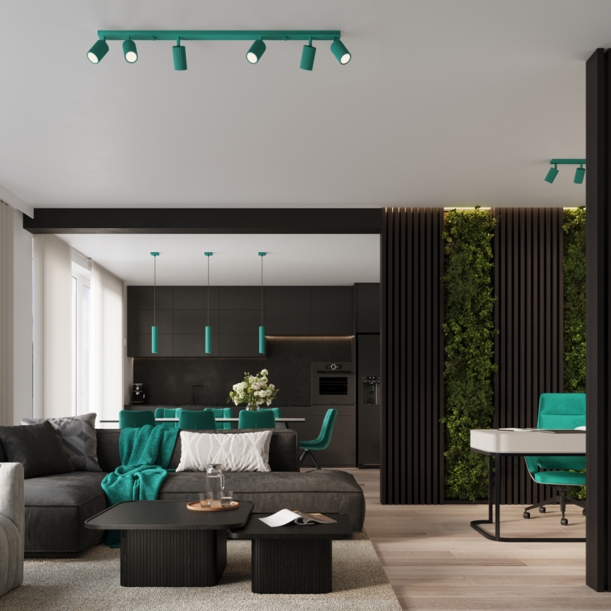 Brilagi - LED spotlámpa CRESTO 2x GU10/10W/230V türkiz