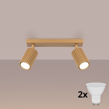 Brilagi - LED spotlámpa CRESTO 2xGU10/10W/230V arany