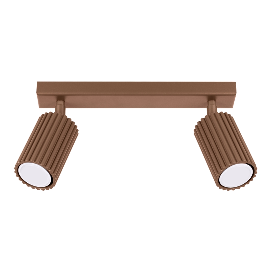 Brilagi - LED spotlámpa CRESTO 2xGU10/10W/230V barna