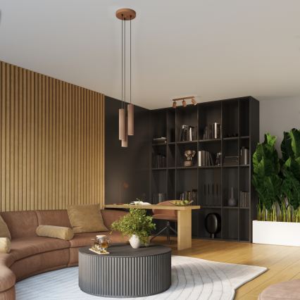 Brilagi - LED spotlámpa CRESTO 2xGU10/10W/230V barna