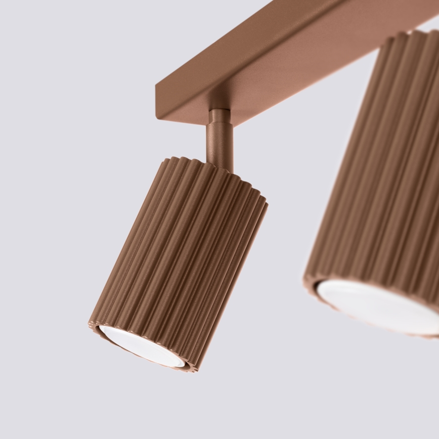 Brilagi - LED spotlámpa CRESTO 2xGU10/10W/230V barna