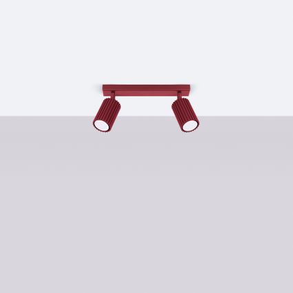Brilagi - LED spotlámpa CRESTO 2xGU10/10W/230V bordó
