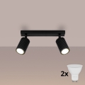 Brilagi - LED spotlámpa CRESTO 2xGU10/10W/230V fekete