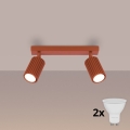 Brilagi - LED spotlámpa CRESTO 2xGU10/10W/230V piros