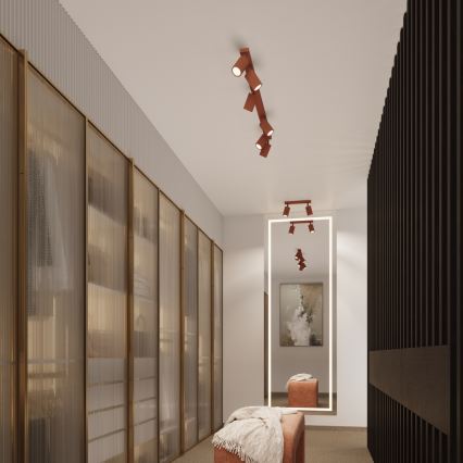 Brilagi - LED spotlámpa CRESTO 2xGU10/10W/230V piros