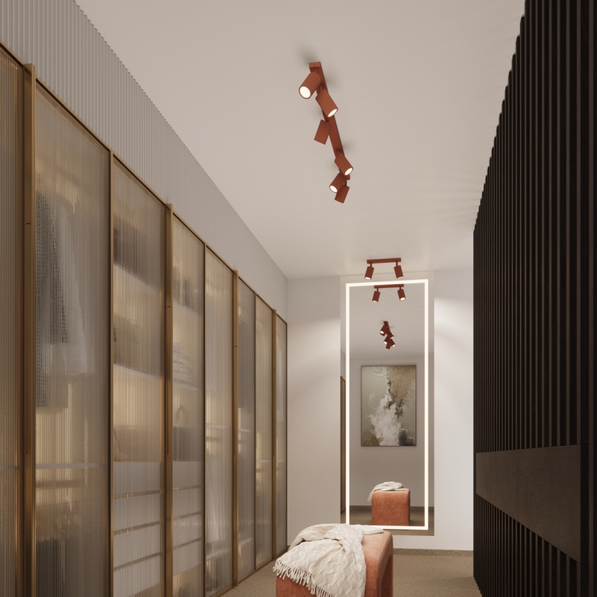 Brilagi - LED spotlámpa CRESTO 2xGU10/10W/230V piros