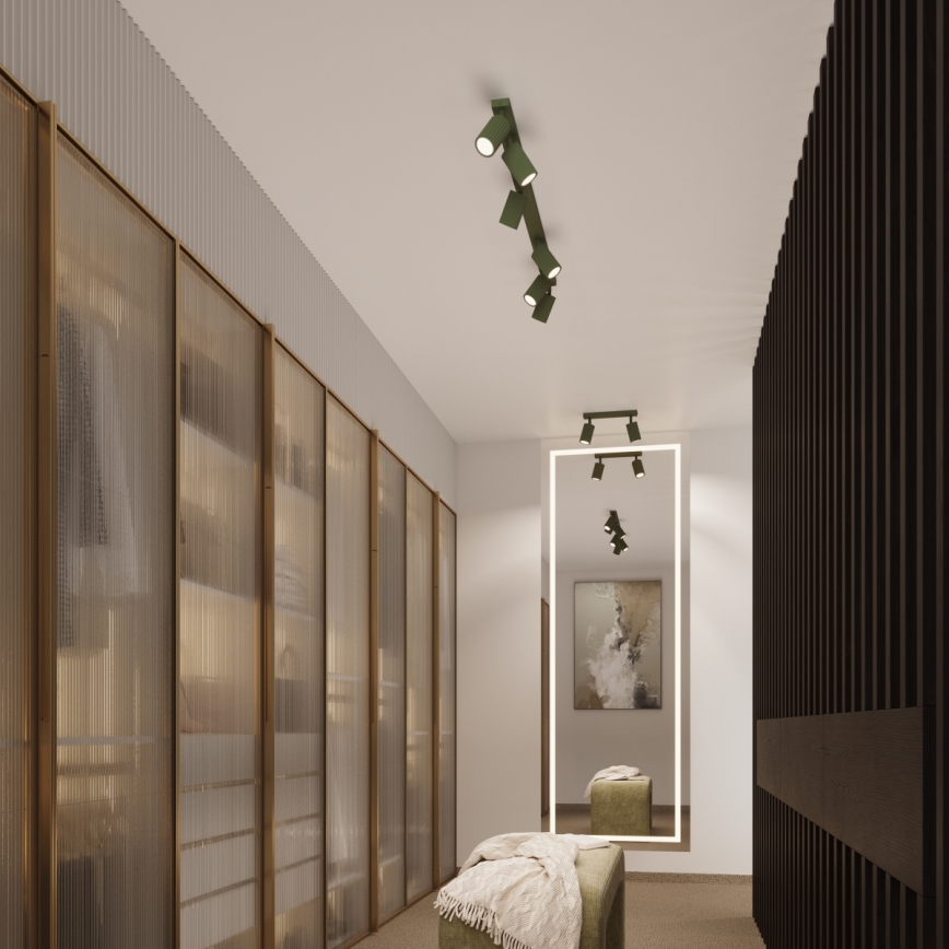 Brilagi - LED spotlámpa CRESTO 2xGU10/10W/230V zöld