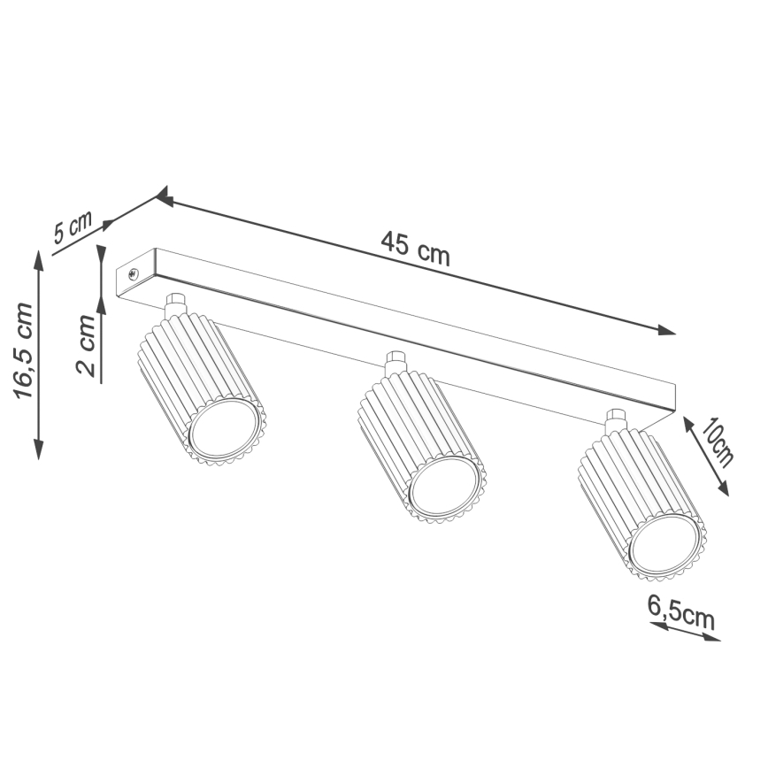 Brilagi - LED spotlámpa CRESTO 3xGU10/10W/230V bordó