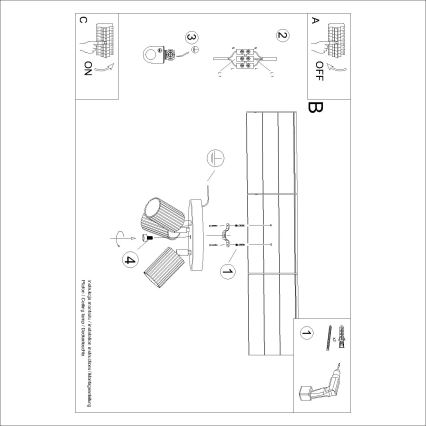 Brilagi - LED spotlámpa CRESTO 3xGU10/10W/230V fekete