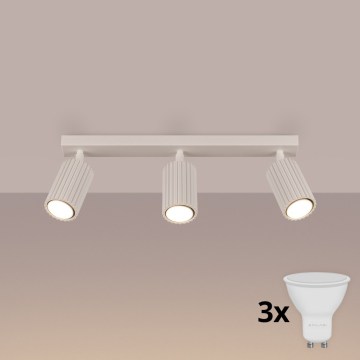 Brilagi - LED spotlámpa CRESTO 3xGU10/10W/230V krémszínű