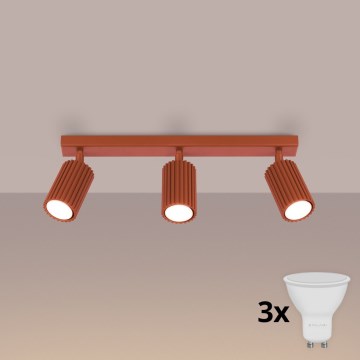 BRILAGI - LED spotlámpa CRESTO 3xGU10/10W/230V narancssárga