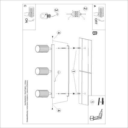 Brilagi - LED spotlámpa CRESTO 3xGU10/10W/230V piros