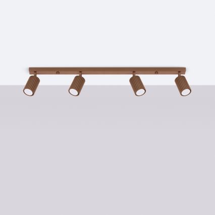 Brilagi - LED spotlámpa CRESTO 4xGU10/10W/230V barna