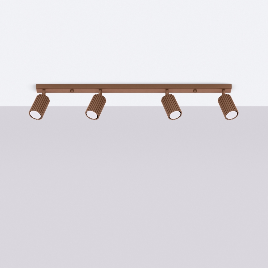 Brilagi - LED spotlámpa CRESTO 4xGU10/10W/230V barna