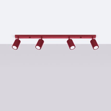 Brilagi - LED spotlámpa CRESTO 4xGU10/10W/230V bordó