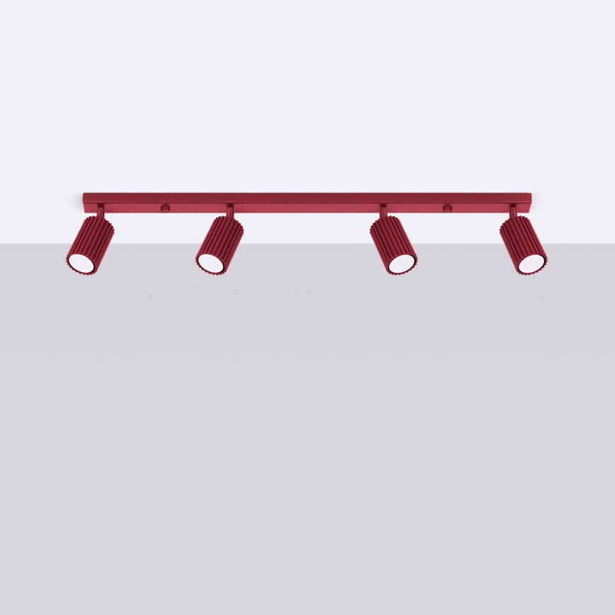 Brilagi - LED spotlámpa CRESTO 4xGU10/10W/230V bordó
