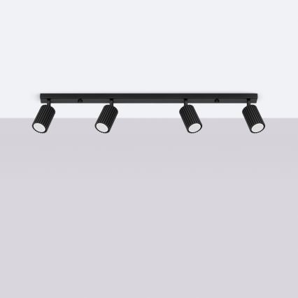 Brilagi - LED spotlámpa CRESTO 4xGU10/10W/230V fekete