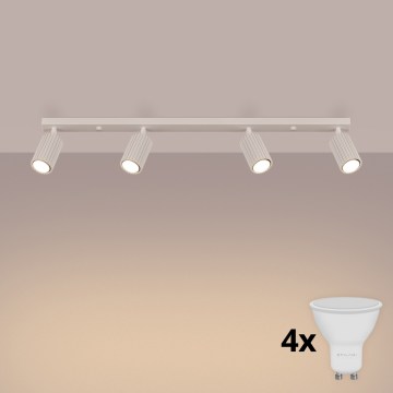 Brilagi - LED spotlámpa CRESTO 4xGU10/10W/230V krémszínű