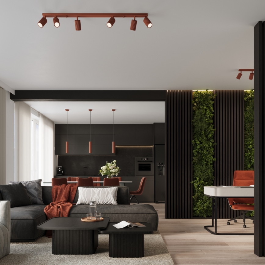 Brilagi - LED spotlámpa CRESTO 4xGU10/10W/230V piros