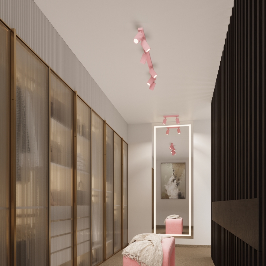 Brilagi - LED spotlámpa CRESTO 4xGU10/10W/230V rózsaszín