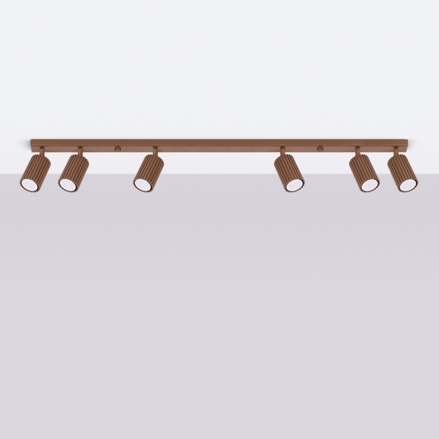 Brilagi - LED spotlámpa CRESTO 6xGU10/10W/230V barna