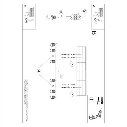 Brilagi - LED spotlámpa CRESTO 6xGU10/10W/230V barna
