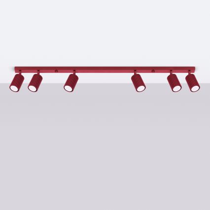 Brilagi - LED spotlámpa CRESTO 6xGU10/10W/230V bordó