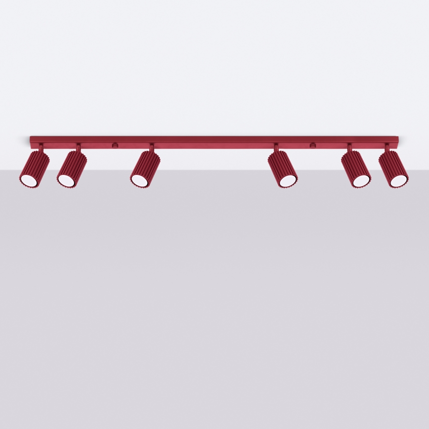 Brilagi - LED spotlámpa CRESTO 6xGU10/10W/230V bordó