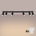 Brilagi - LED spotlámpa CRESTO 6xGU10/10W/230V fekete