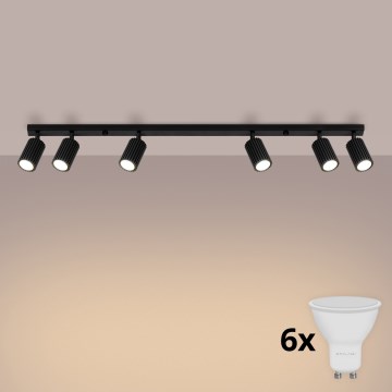 Brilagi - LED spotlámpa CRESTO 6xGU10/10W/230V fekete