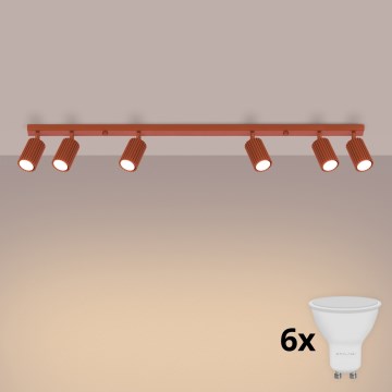 BRILAGI - LED spotlámpa CRESTO 6xGU10/10W/230V narancssárga