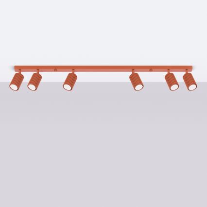 Brilagi - LED spotlámpa CRESTO 6xGU10/10W/230V piros