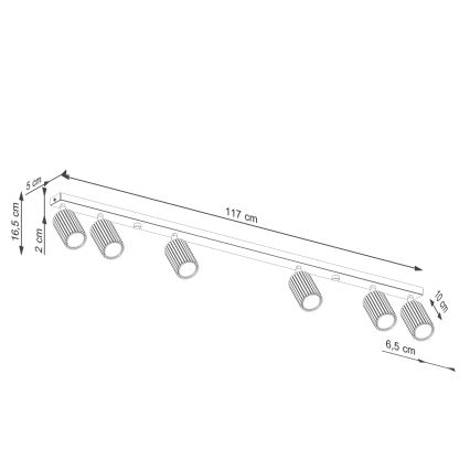Brilagi - LED spotlámpa CRESTO 6xGU10/10W/230V türkiz