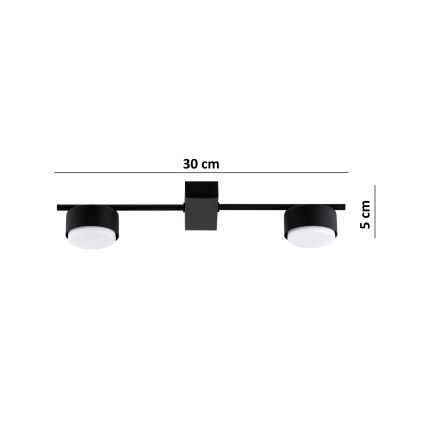 Brilagi - LED spotlámpa MONO 2xGX53/30W/230V fekete